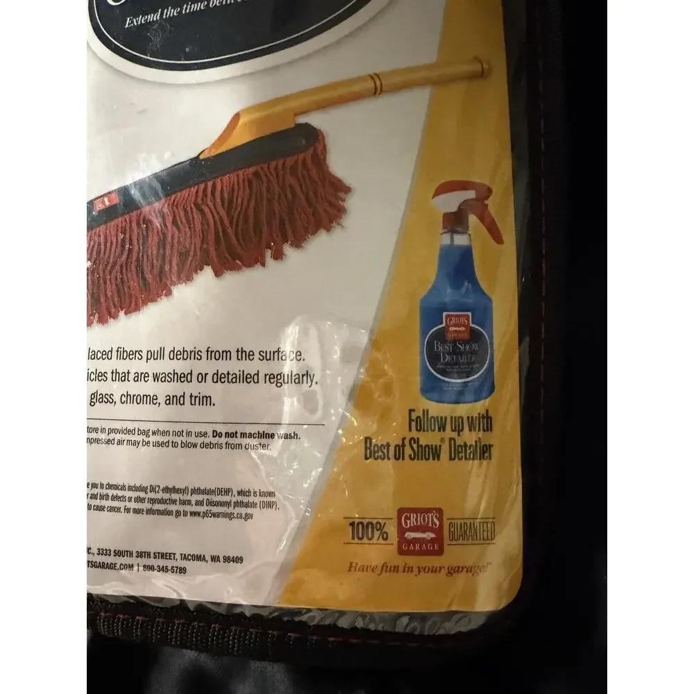 NWT Griots Garage Cotton Car Duster With Handled Carry Case #11408